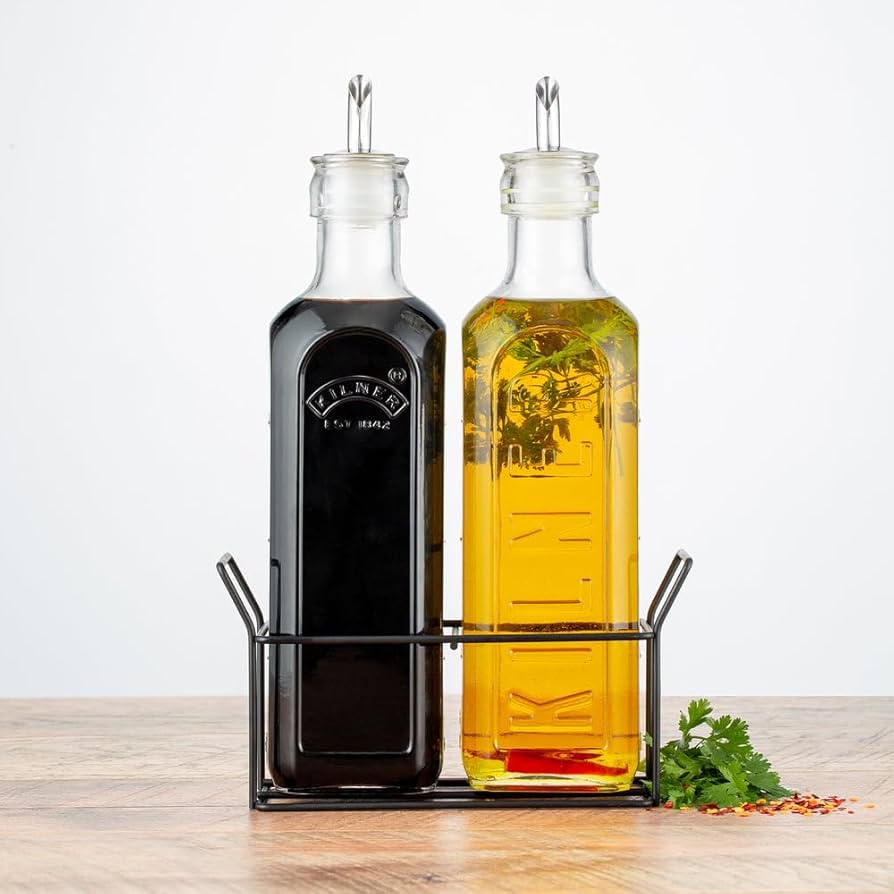 RW S2 Oil Bottles & Metal Rack