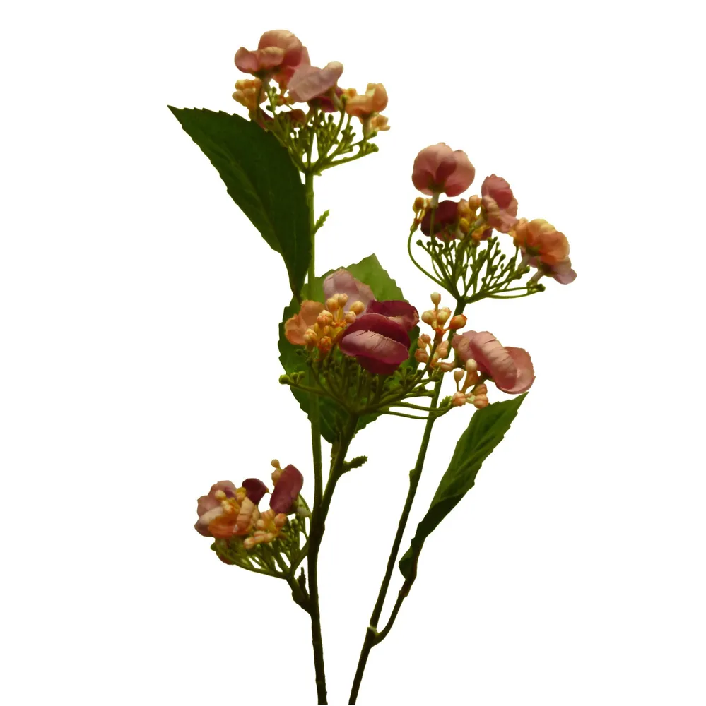SW Small Hydrangea Spray Pink