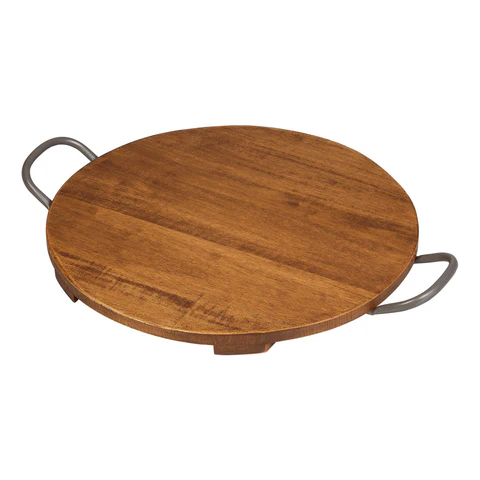 Tala Presentation Round Table w Metal Handles