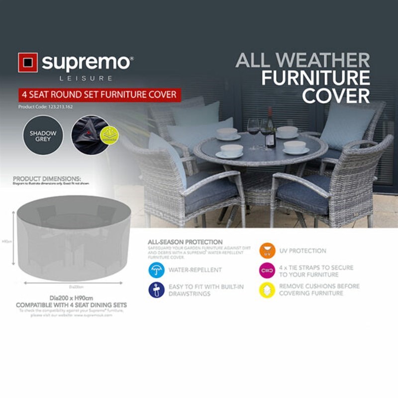 Supremo Daytona 4 Seater Round Cover