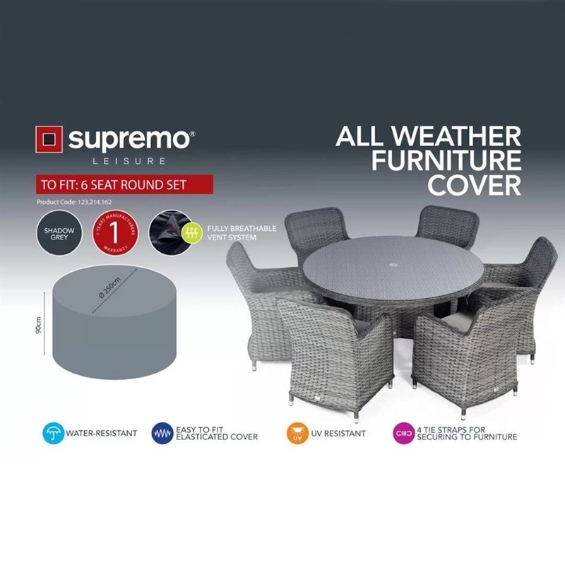 Supremo Daytona 6 Seater Round Cover