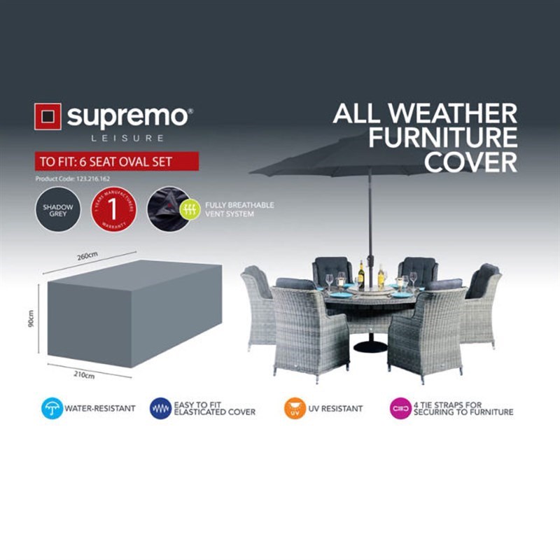 Supremo 6 seat firepit Set Furniture Cover