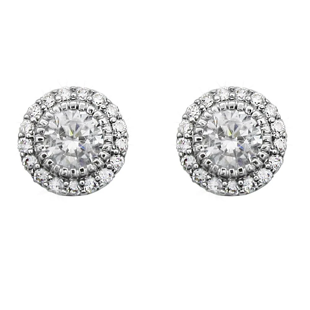 TP Classic Silver Pave CZ Earrings