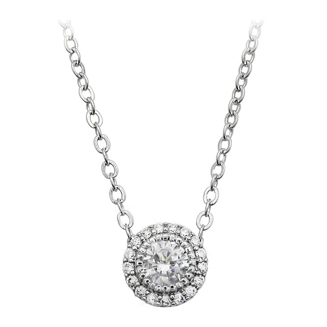 TP Classic Silver Pave CZ Pendant
