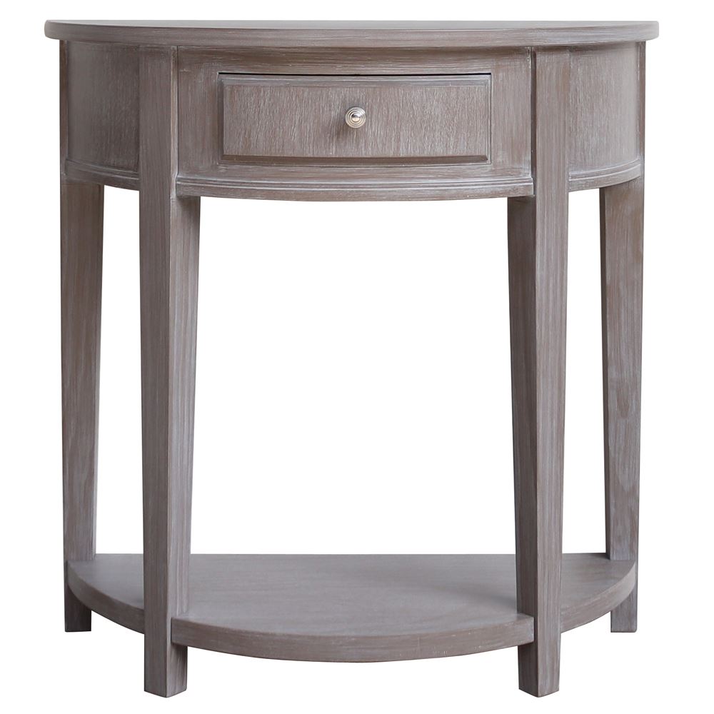 WJ Greenwich Half Moon Console Table 80cm