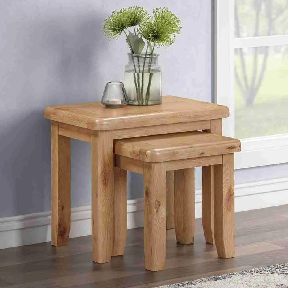 Kingsbury Oak Nest of Tables