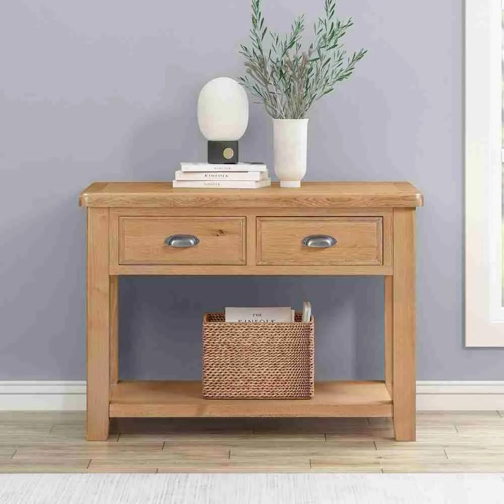 Kingsbury Oak Small Console Table