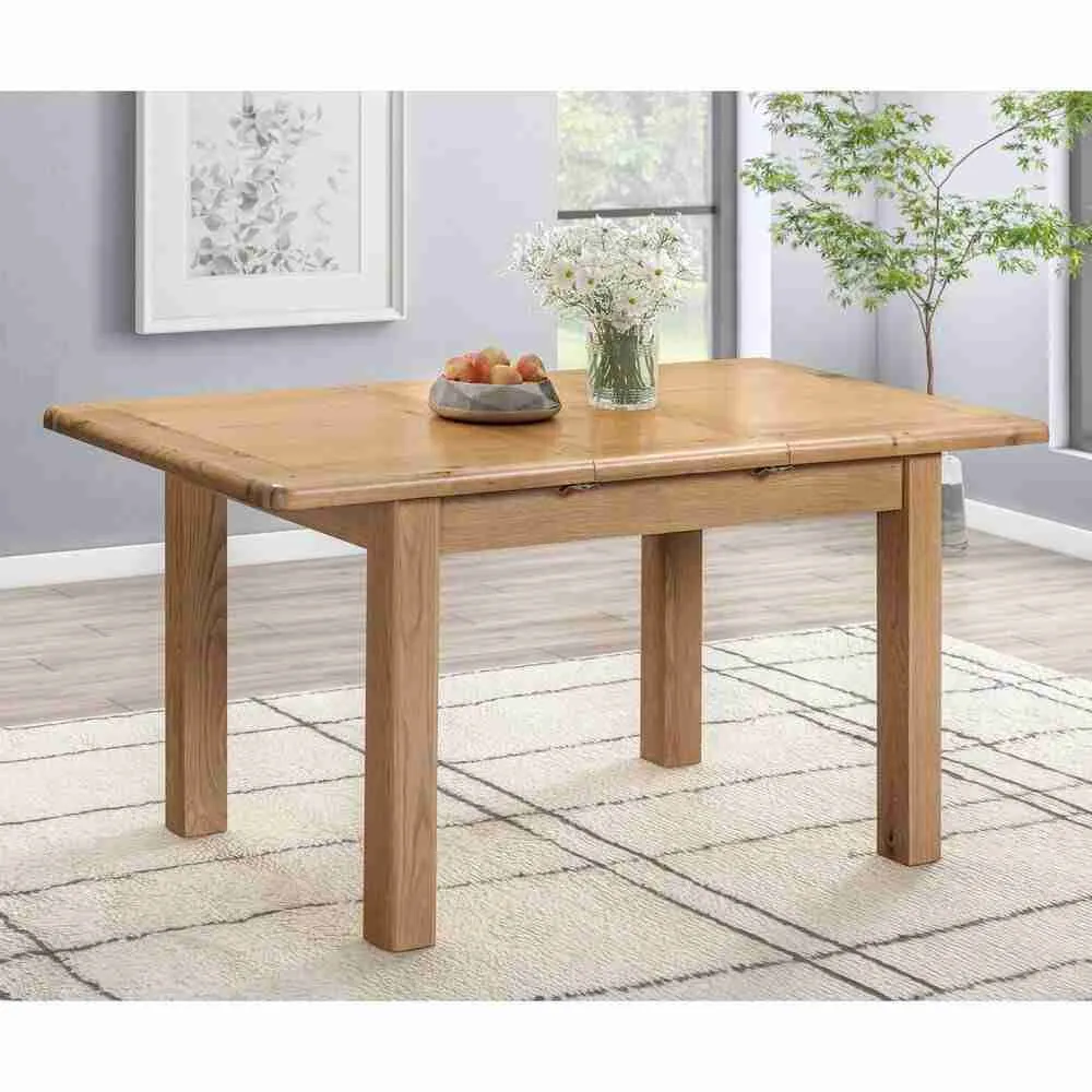 Kingsbury Oak Butterfly Ext Table_x000D_
120-160
