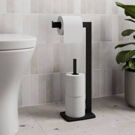 PH Fay Black Toilet Roll Holder