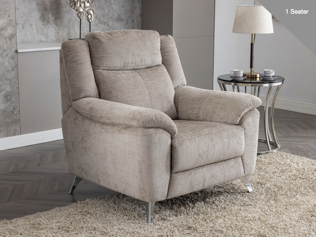 A/more Monroe chair col: fossil, fixed