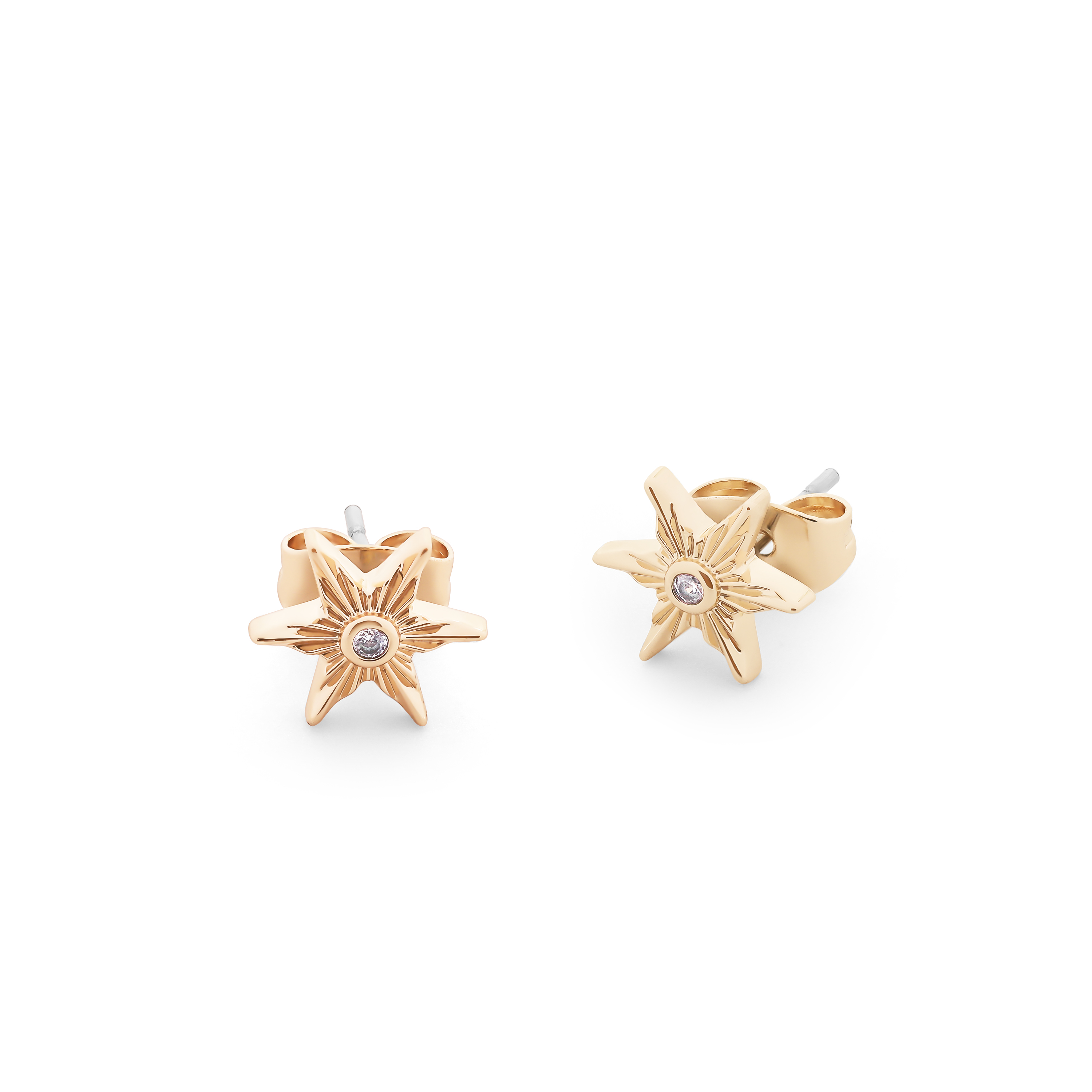 TP Compass Star Gold Earrings