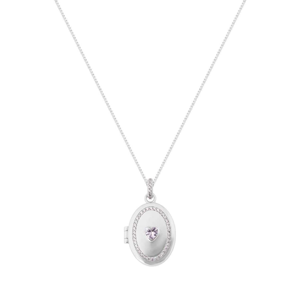 TP Heart Silver Locket