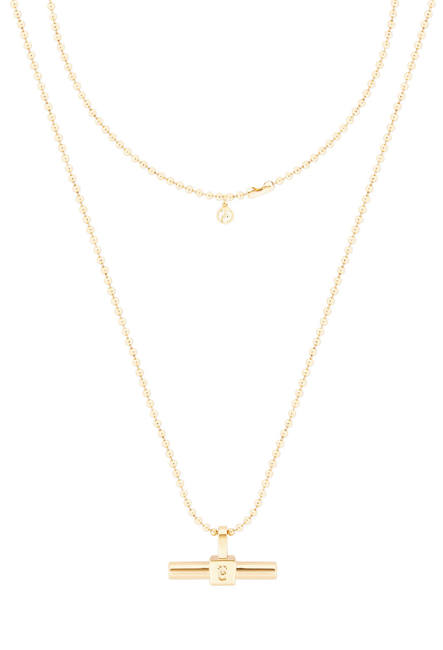 TP T-Bar Gold Pendant