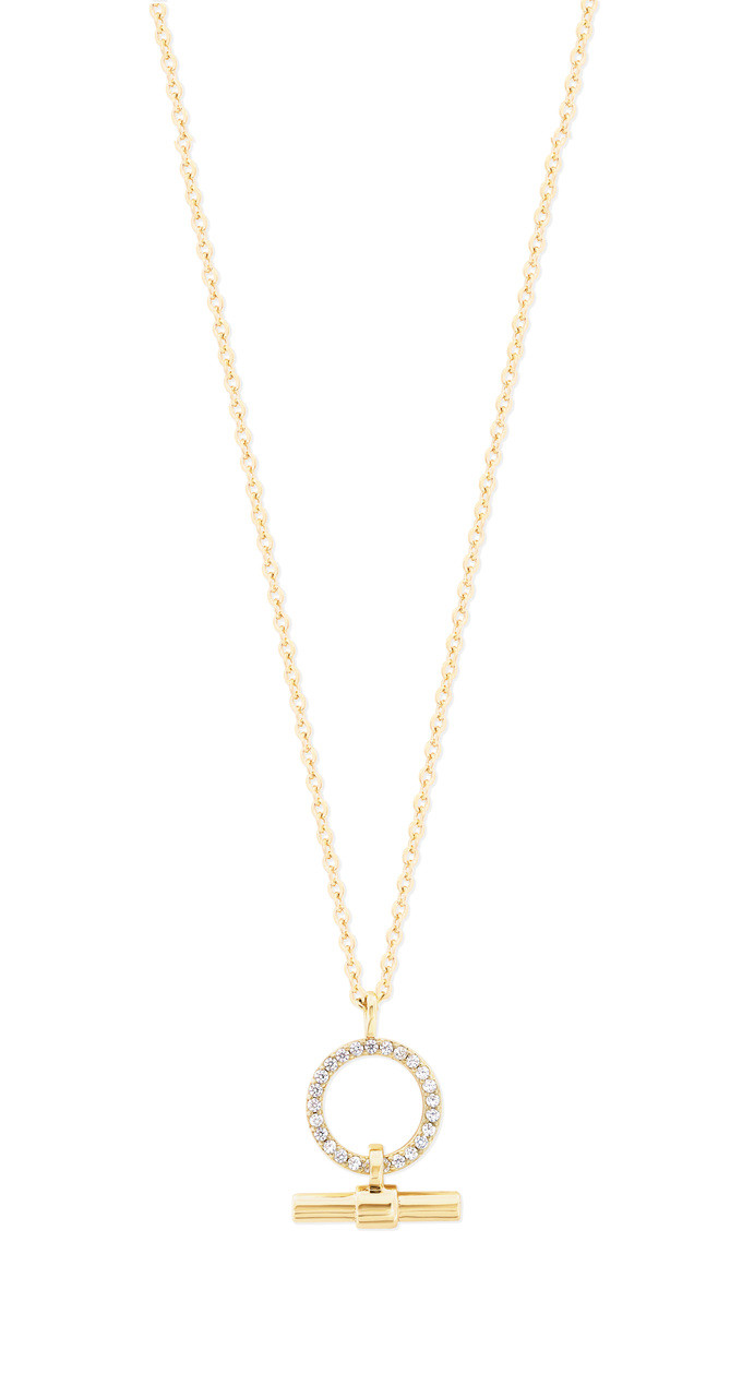 TP T-Bar Circle Gold Pendant
