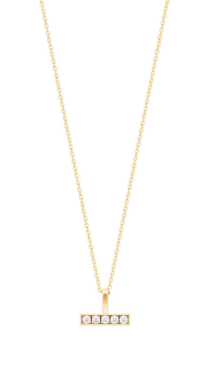 TP Set Bar Gold Pendant