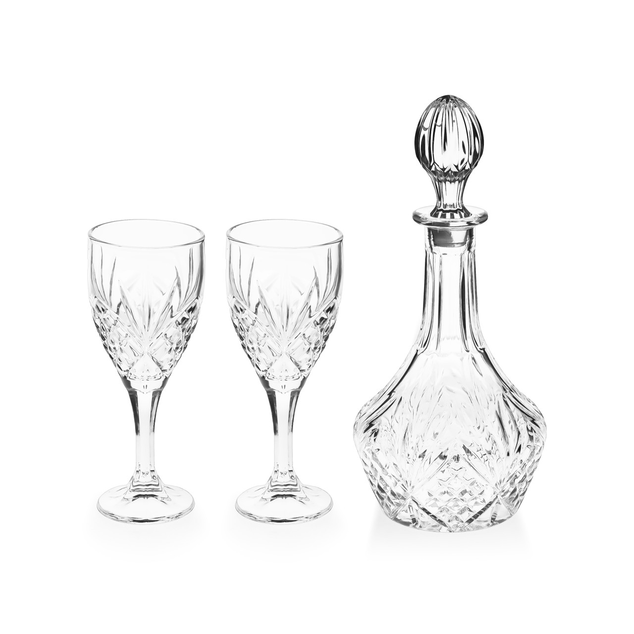 TP Belvedere Decanter & Two Glasses