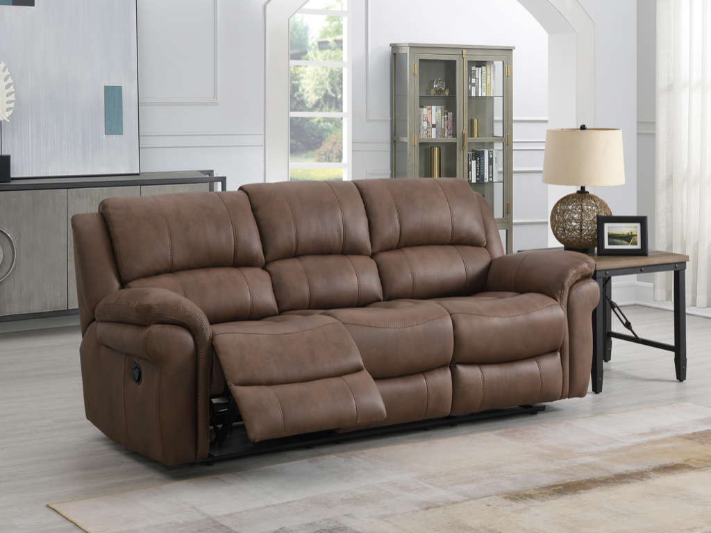 A/more Evolution ULTRA 3 seater col: tan, manual recliner