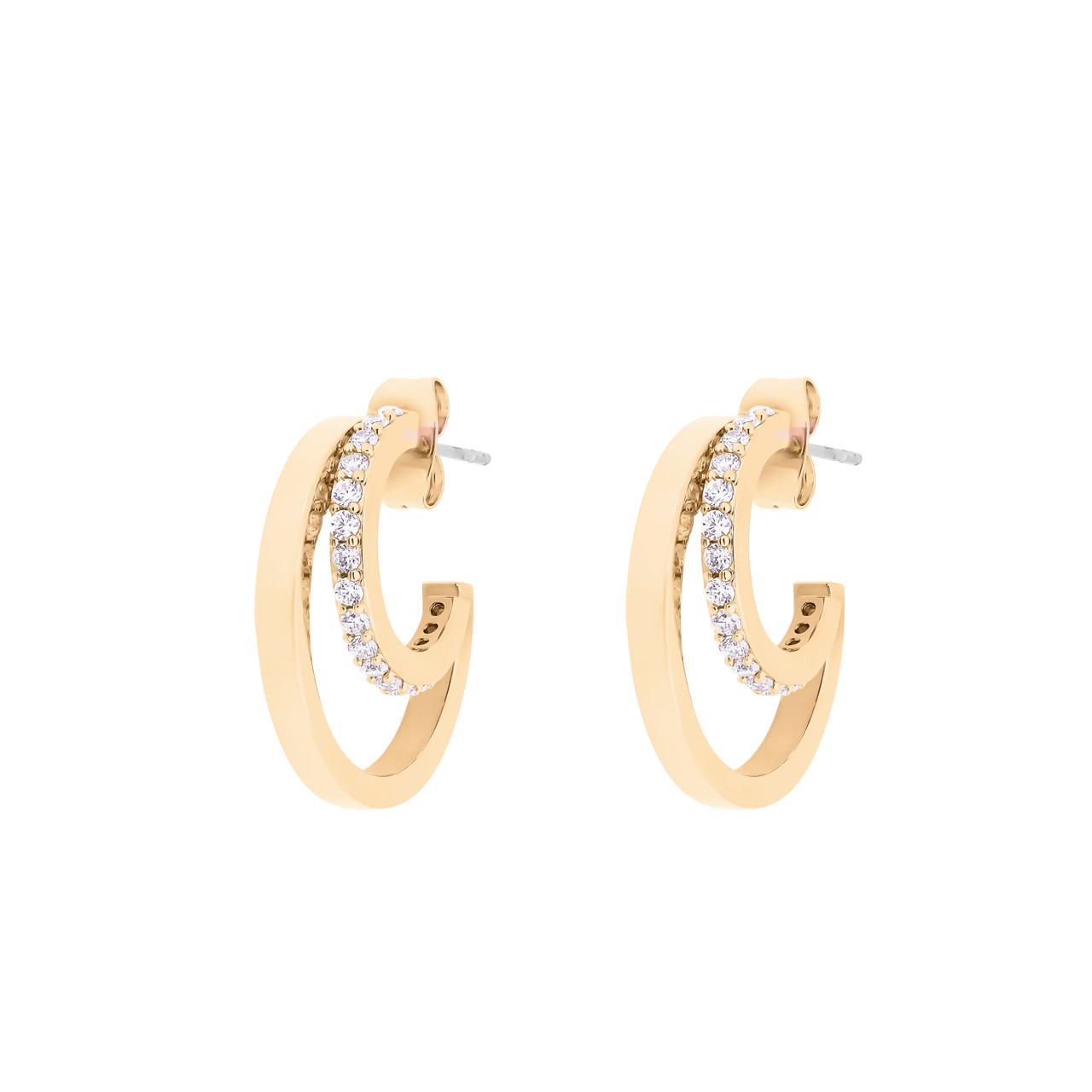 TP Double C Earrings Gold