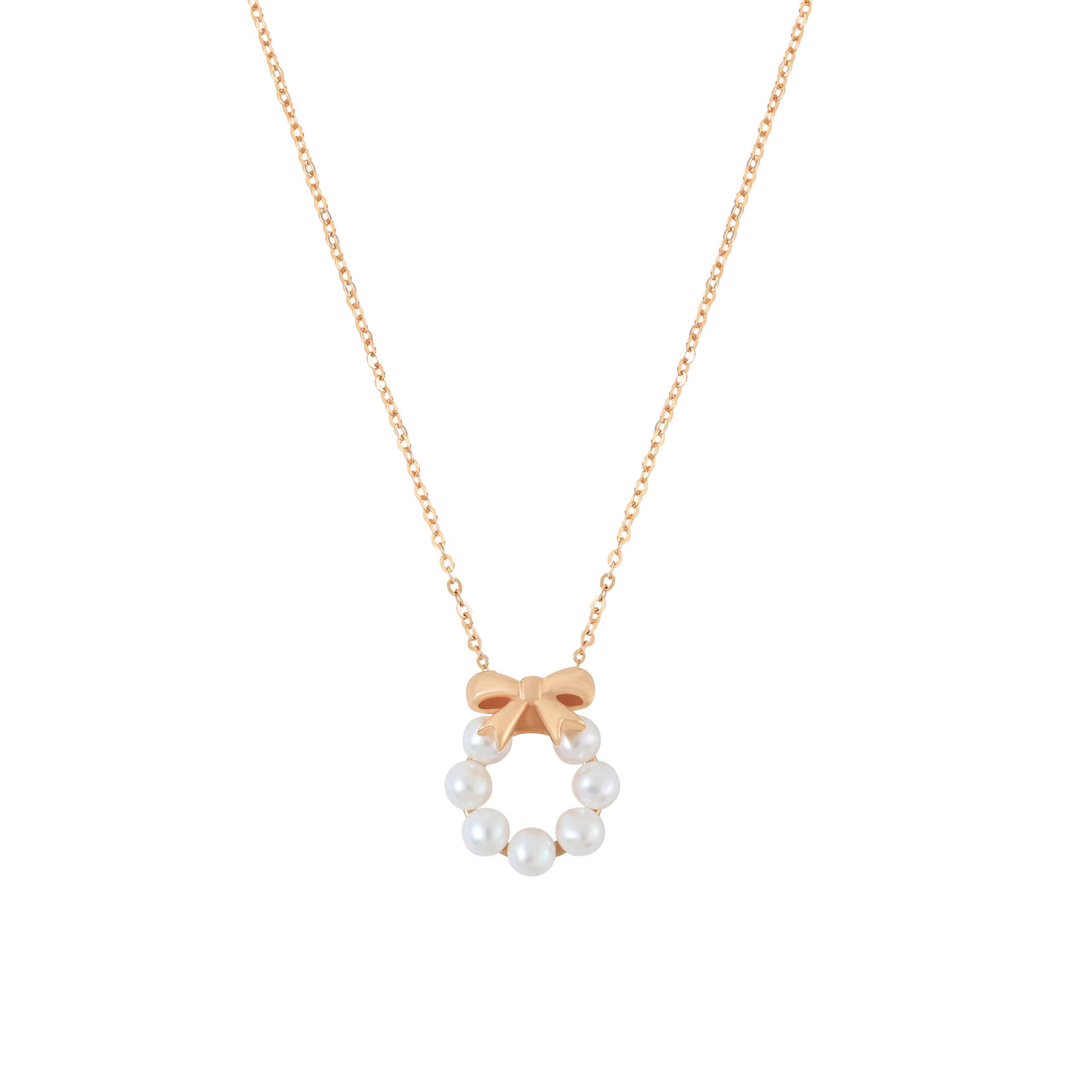 TP Pearl & Bow Pendant