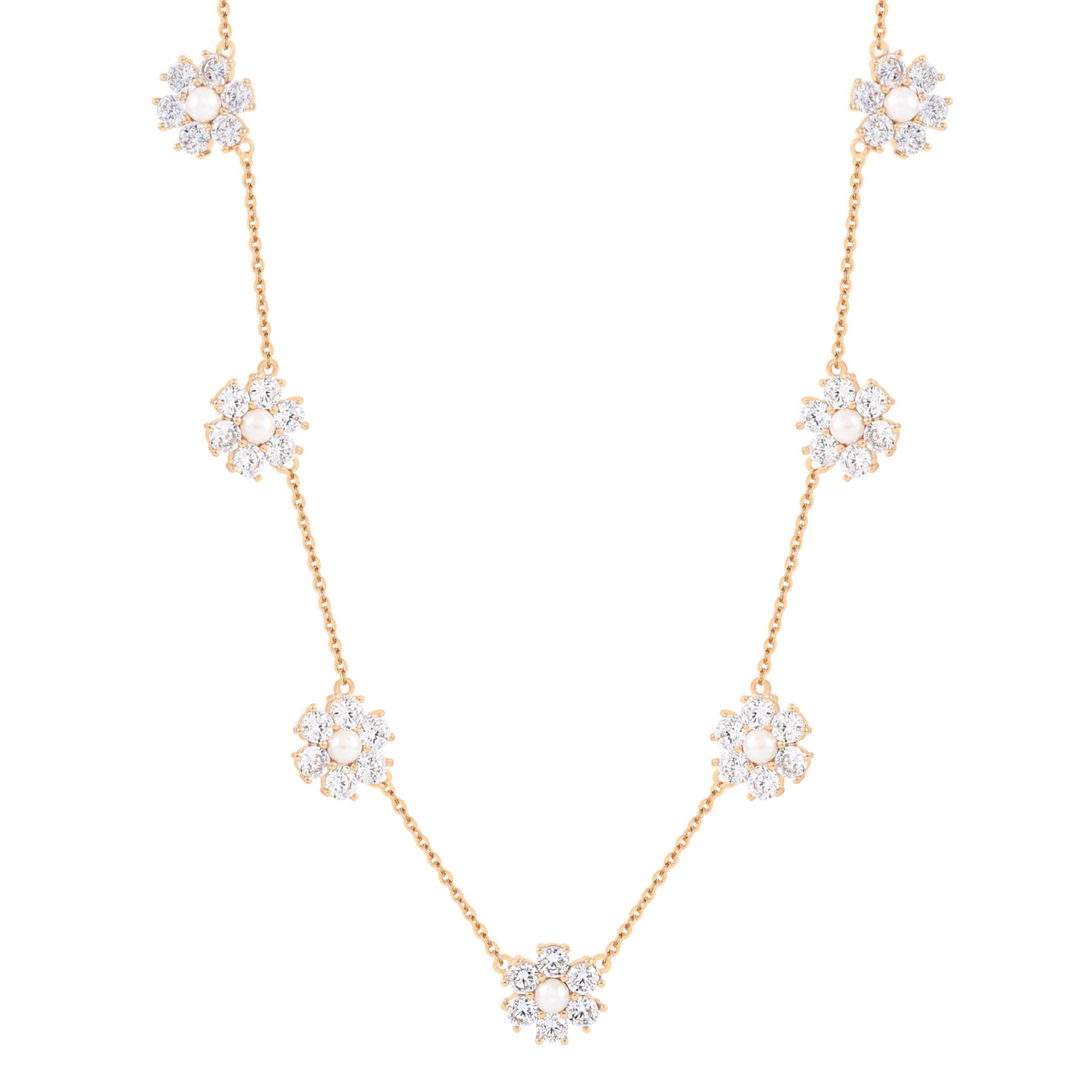 TP Daisy & Pearl Gold Necklace