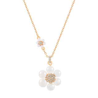 TP Daisy Pearl Pendant Gold