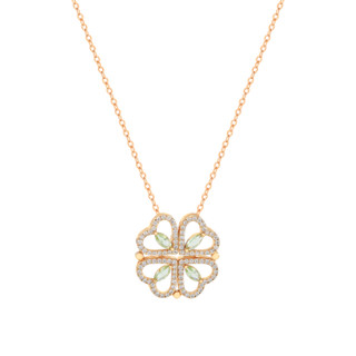 TP Maureen Diamante Clover Pendant Gold