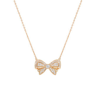 TP Bow Double Bow Mini Pendant Gold