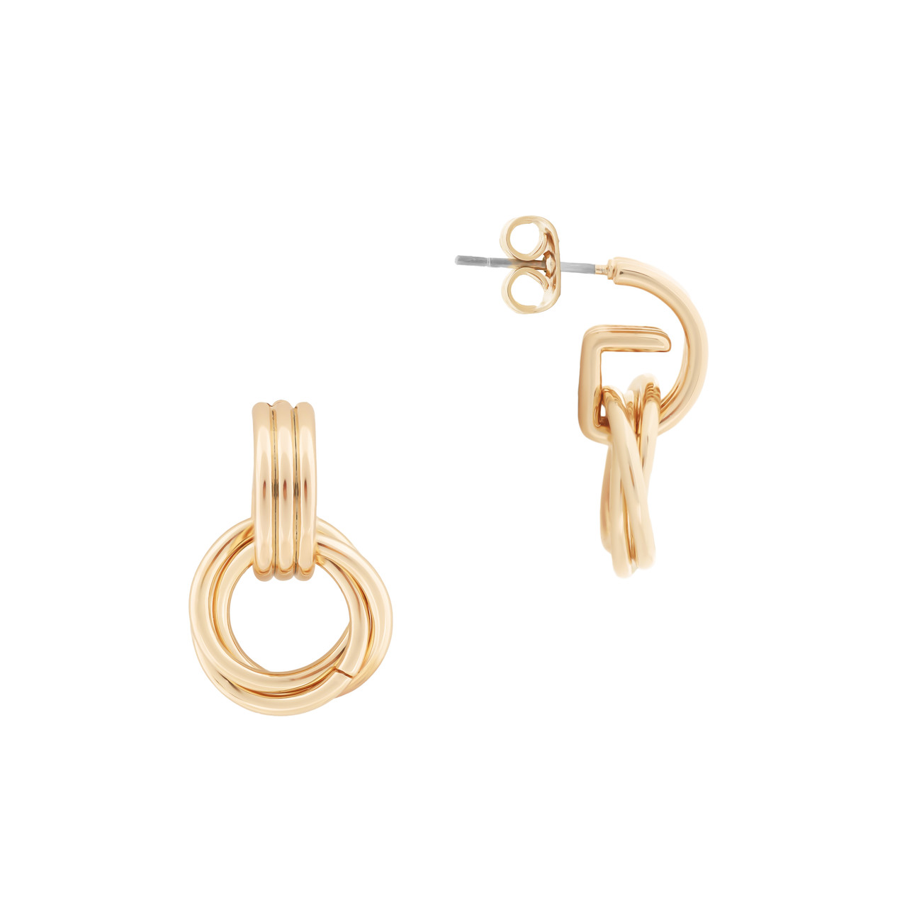 TP Knot Three Circle Earrings