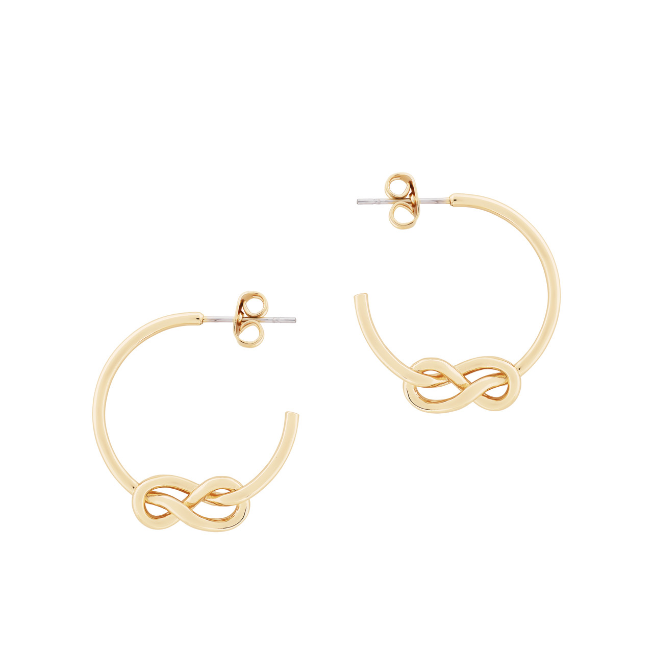 TP Knot Mini Hoop Earrings