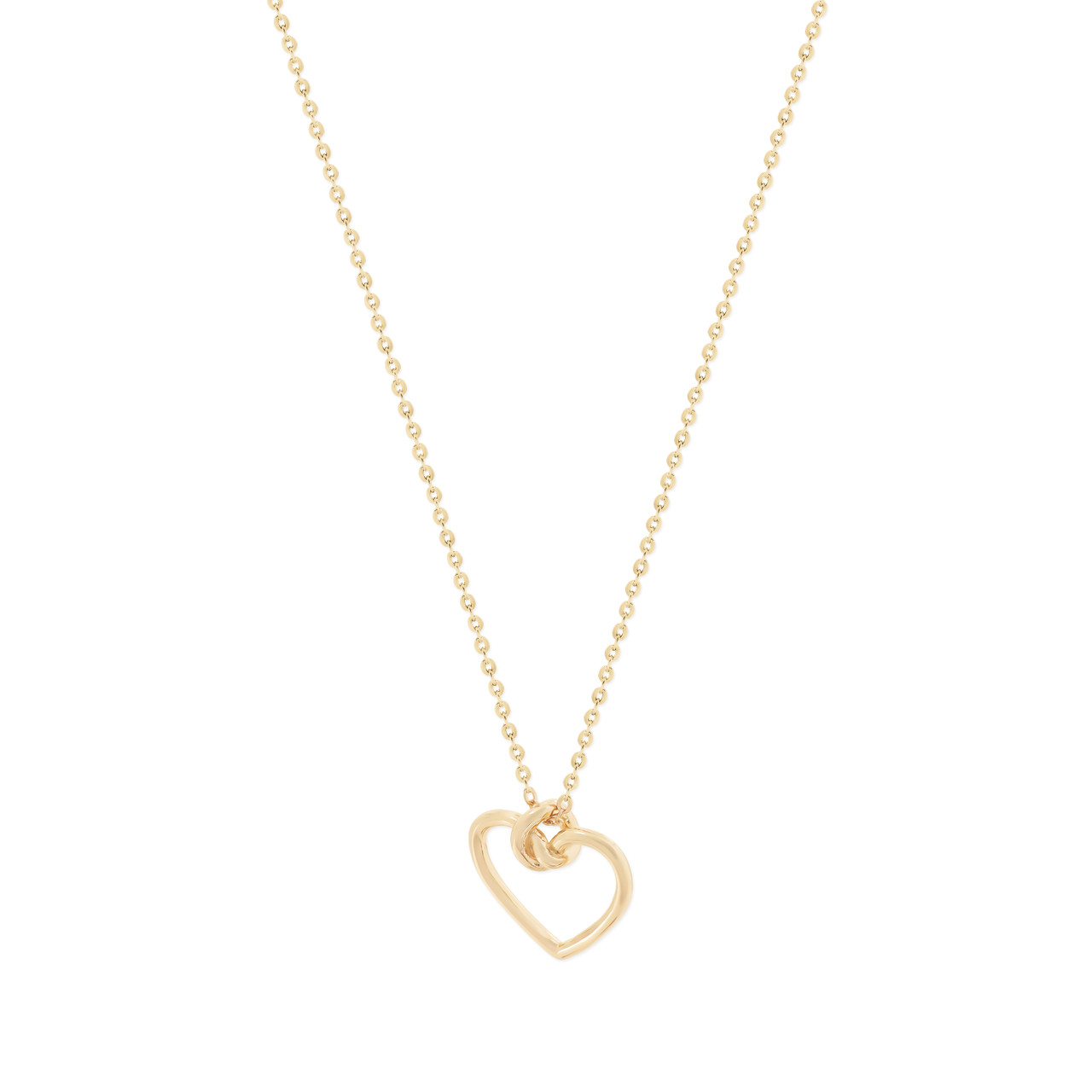 TP Knot Heart Pendant Gold