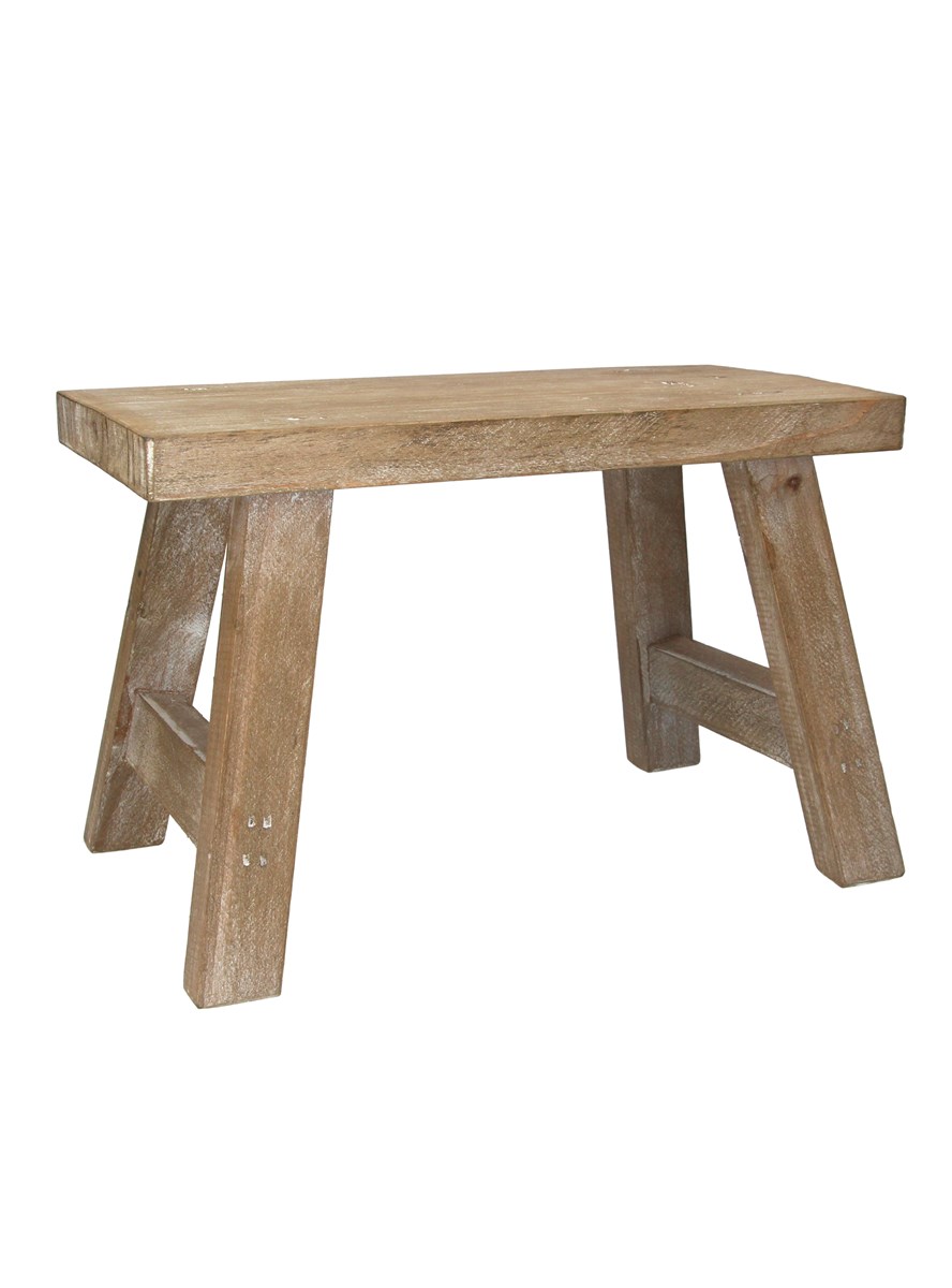 GG Natural Wood Decorative Bench Sm