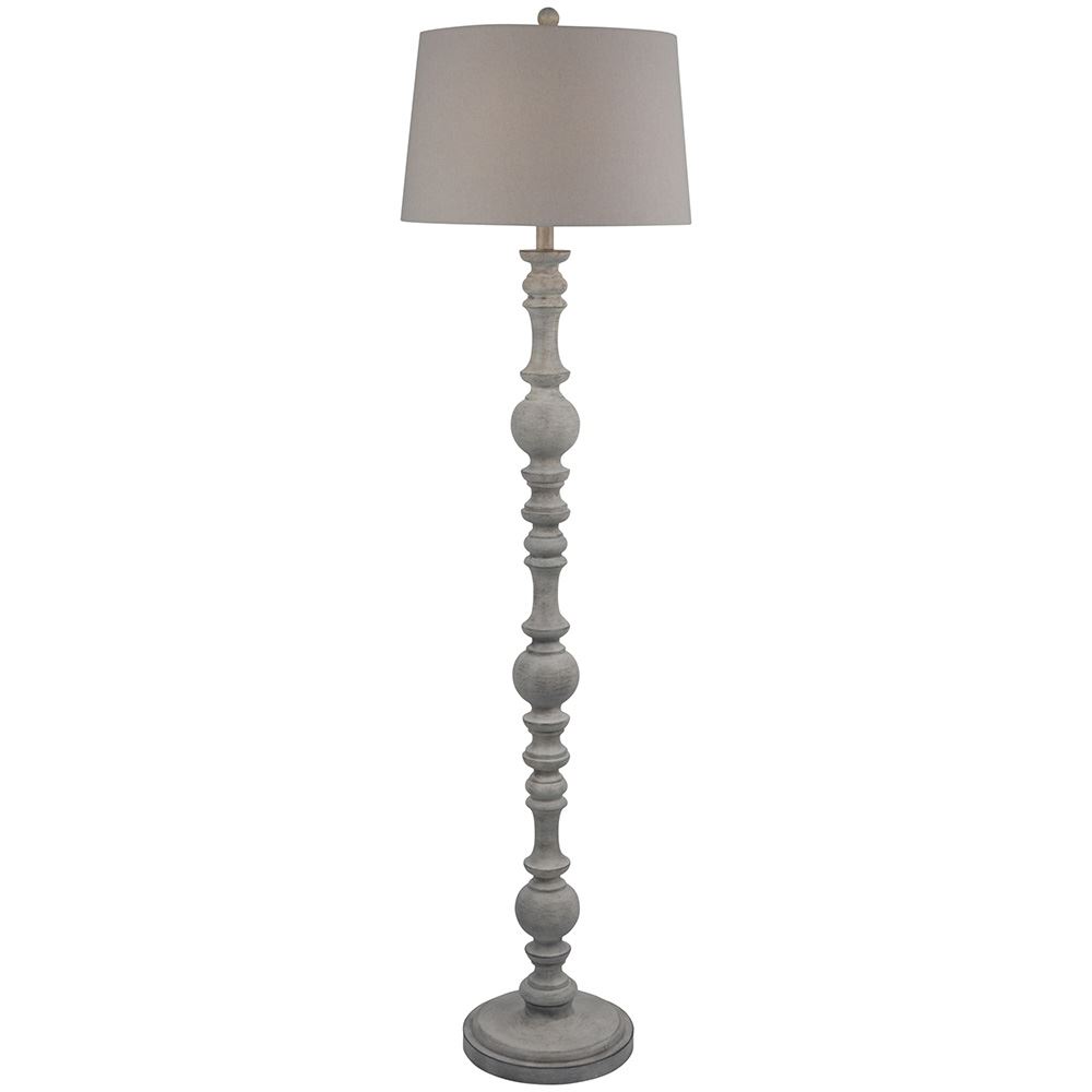 WJ Floor Lamp w/ Grey Shade 71cm