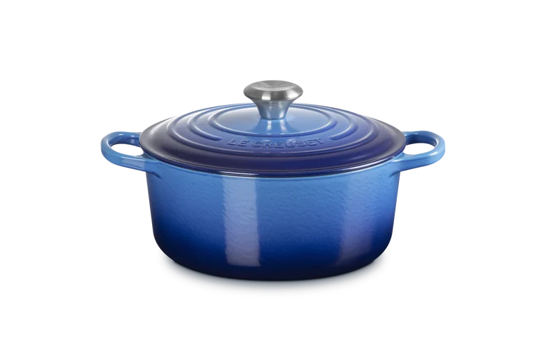 LC Round Casserole 24cm Azure Blue