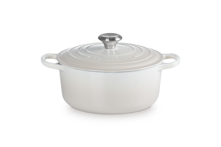 LC Round Casserole 24cm Meringue
