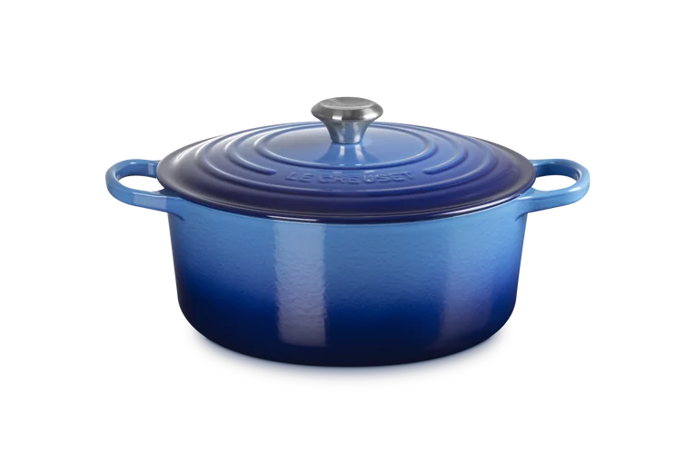 LC Round Casserole 28cm Azure Blue