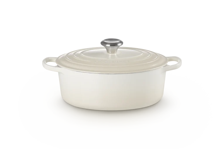 LC Oval Casserole 27cm Meringue