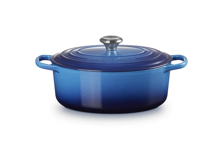 LC Oval Casserole 29cm Azure Blue