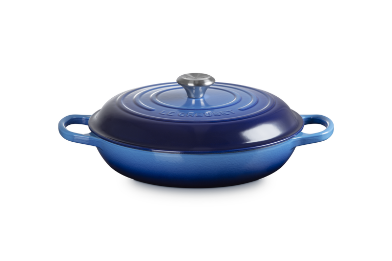 LC Shallow Casserole 30cm Azure Blue