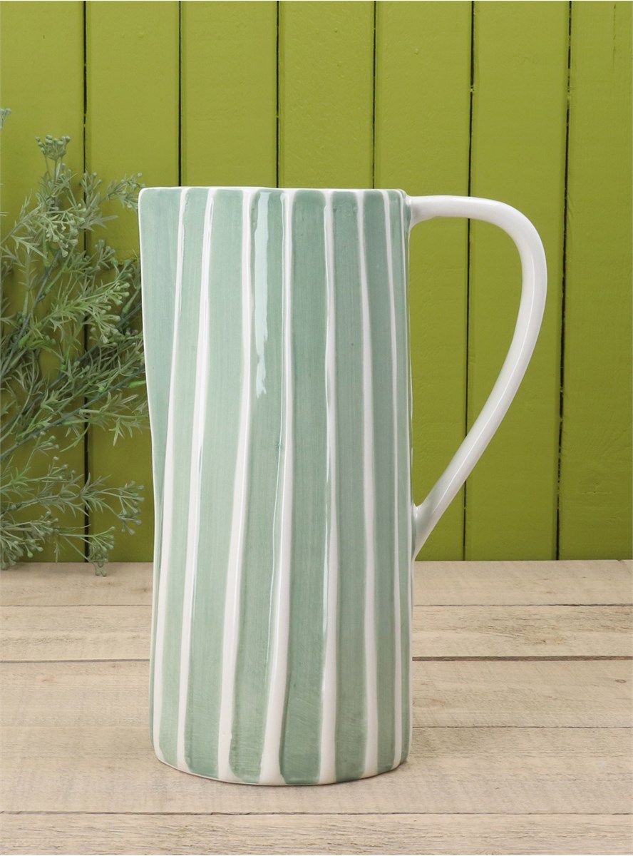 GG Sage Stripe Jug
