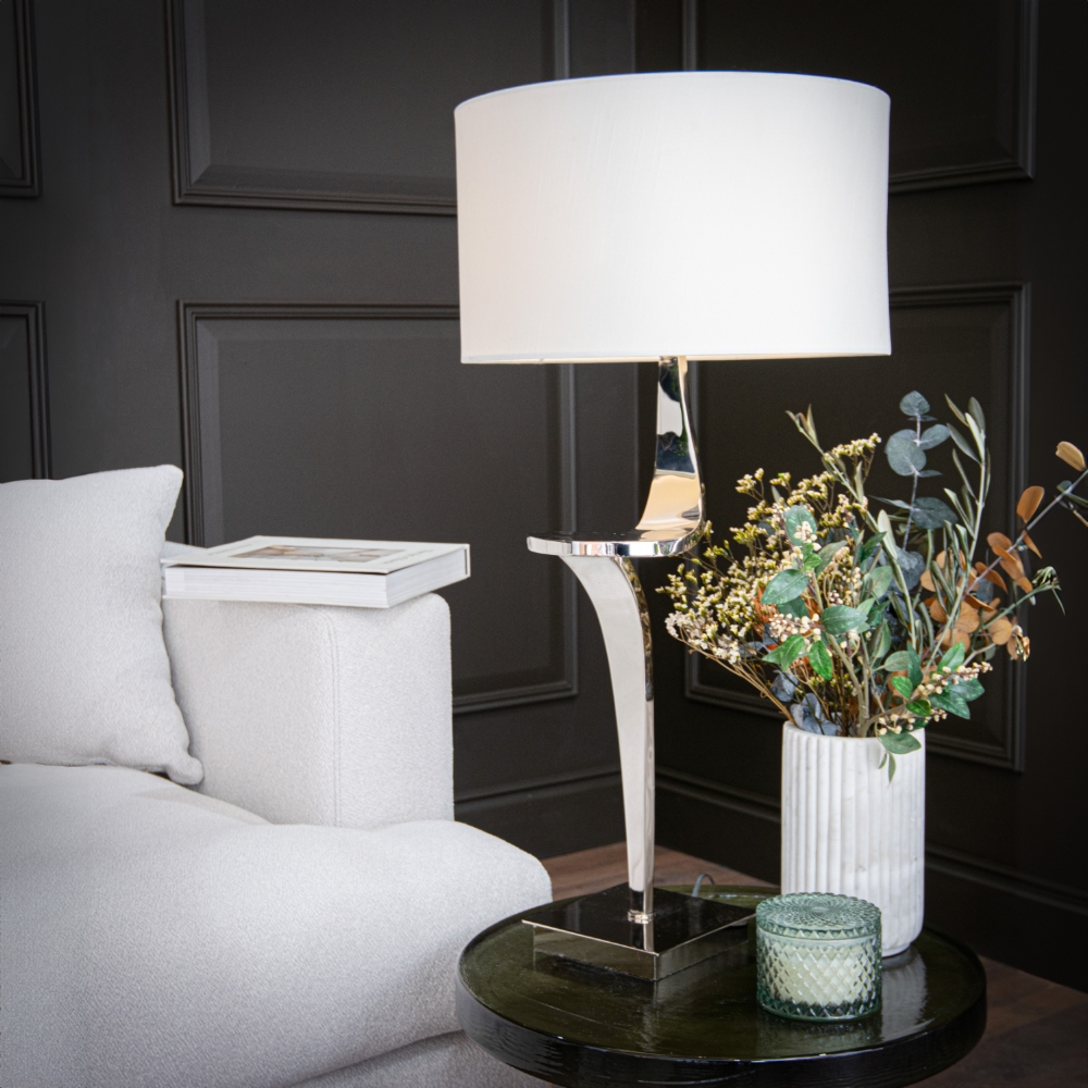 Enzo Nickel Table Lamp