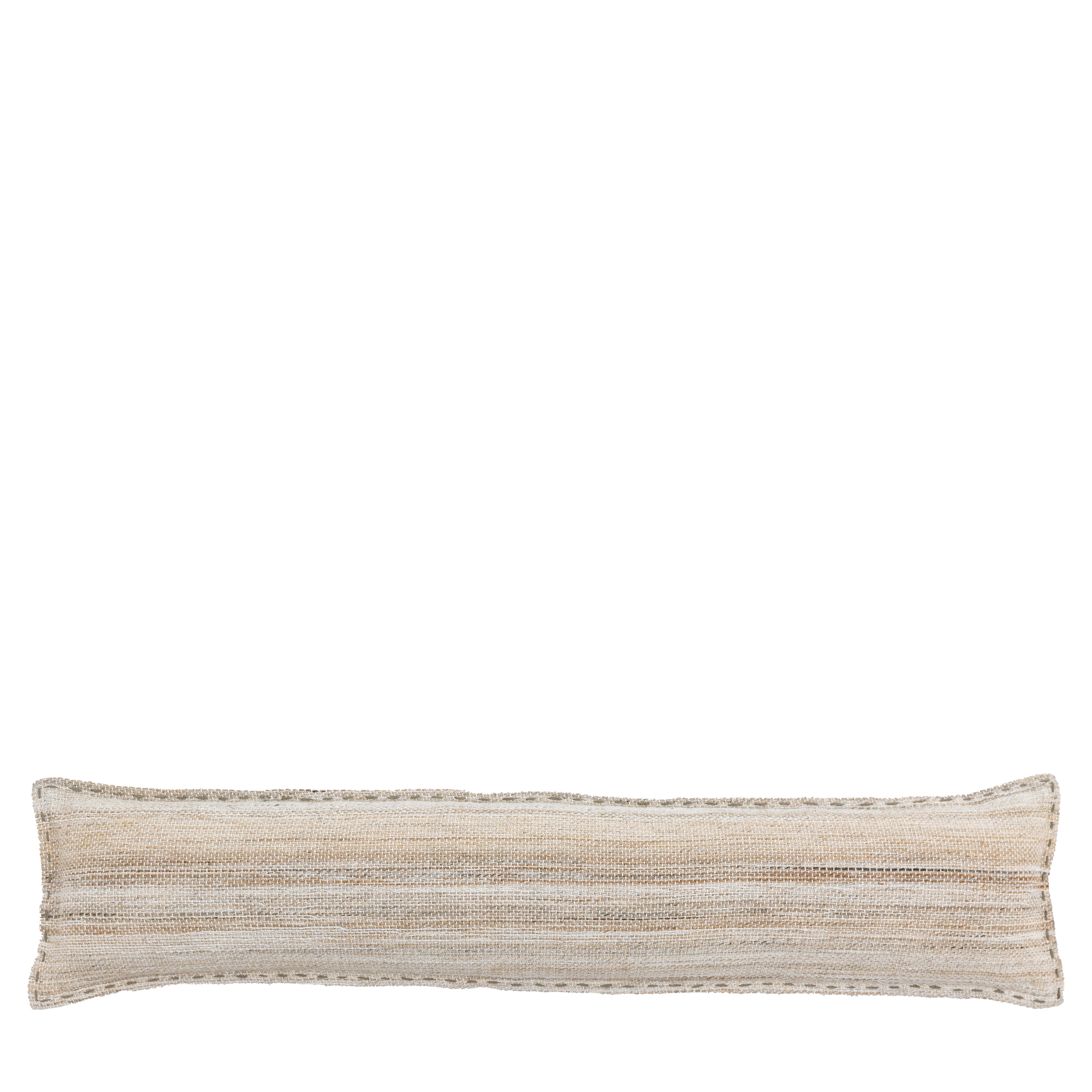 GL Cardinham Stitched Draught Excluder Ecru Grey 20x90cm