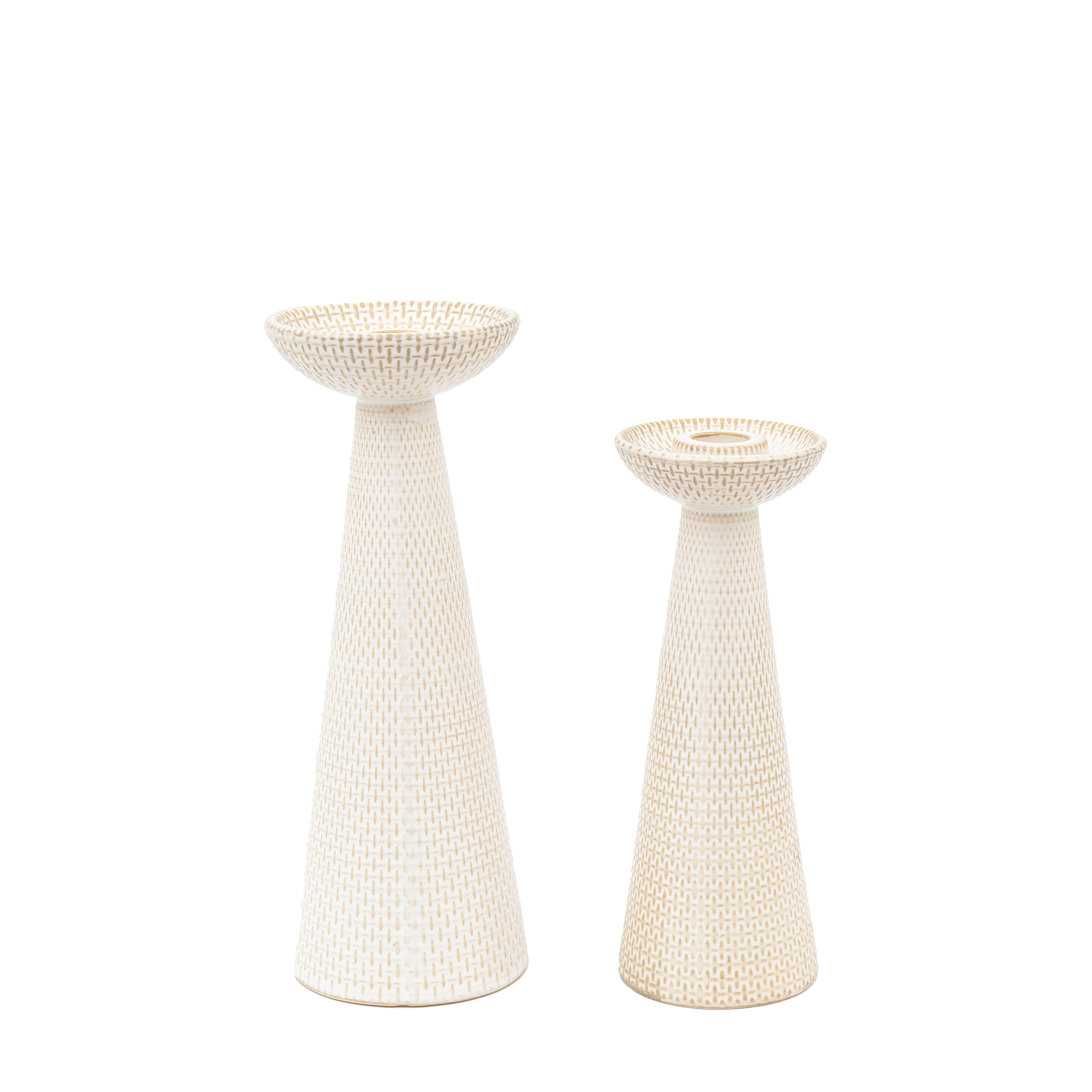 GL Porto Ceramic Lrg Candle Stick