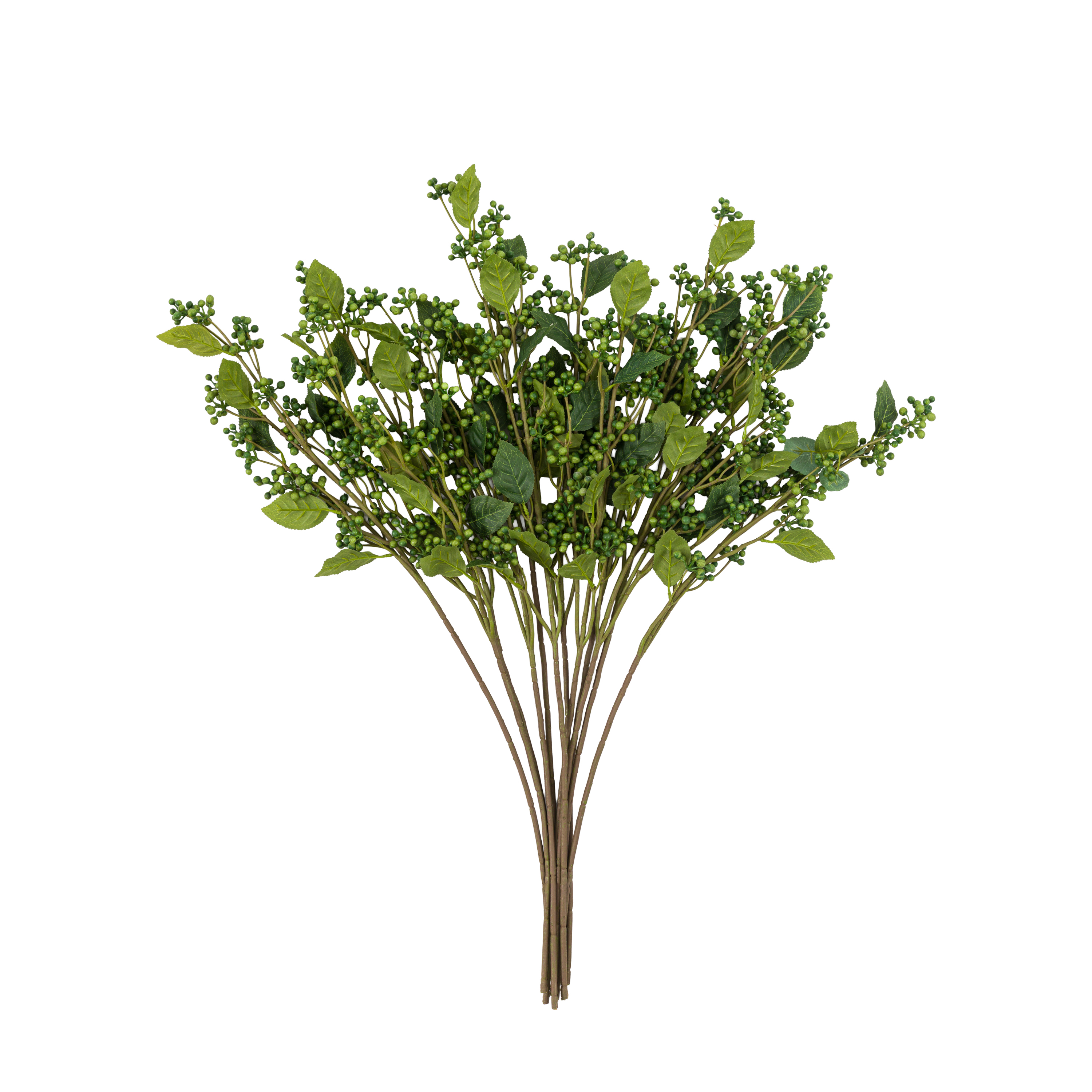 GD Faux stem berry foilage green