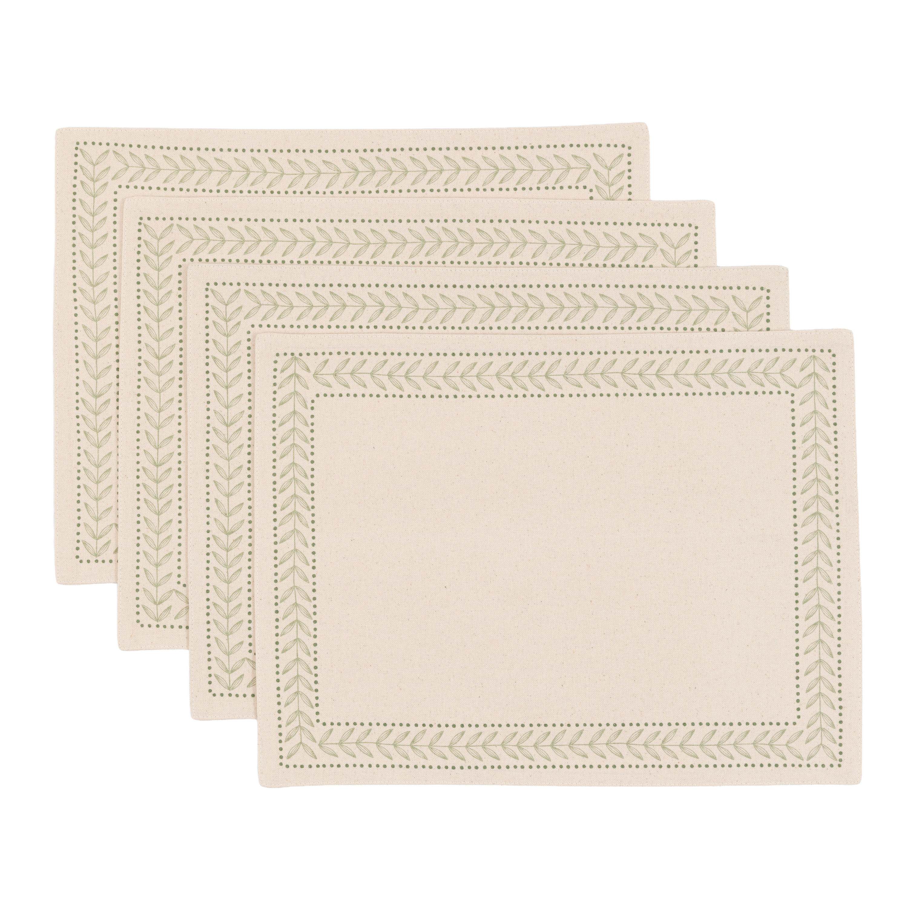 GL Arbor Leaf Placemats Natural S4