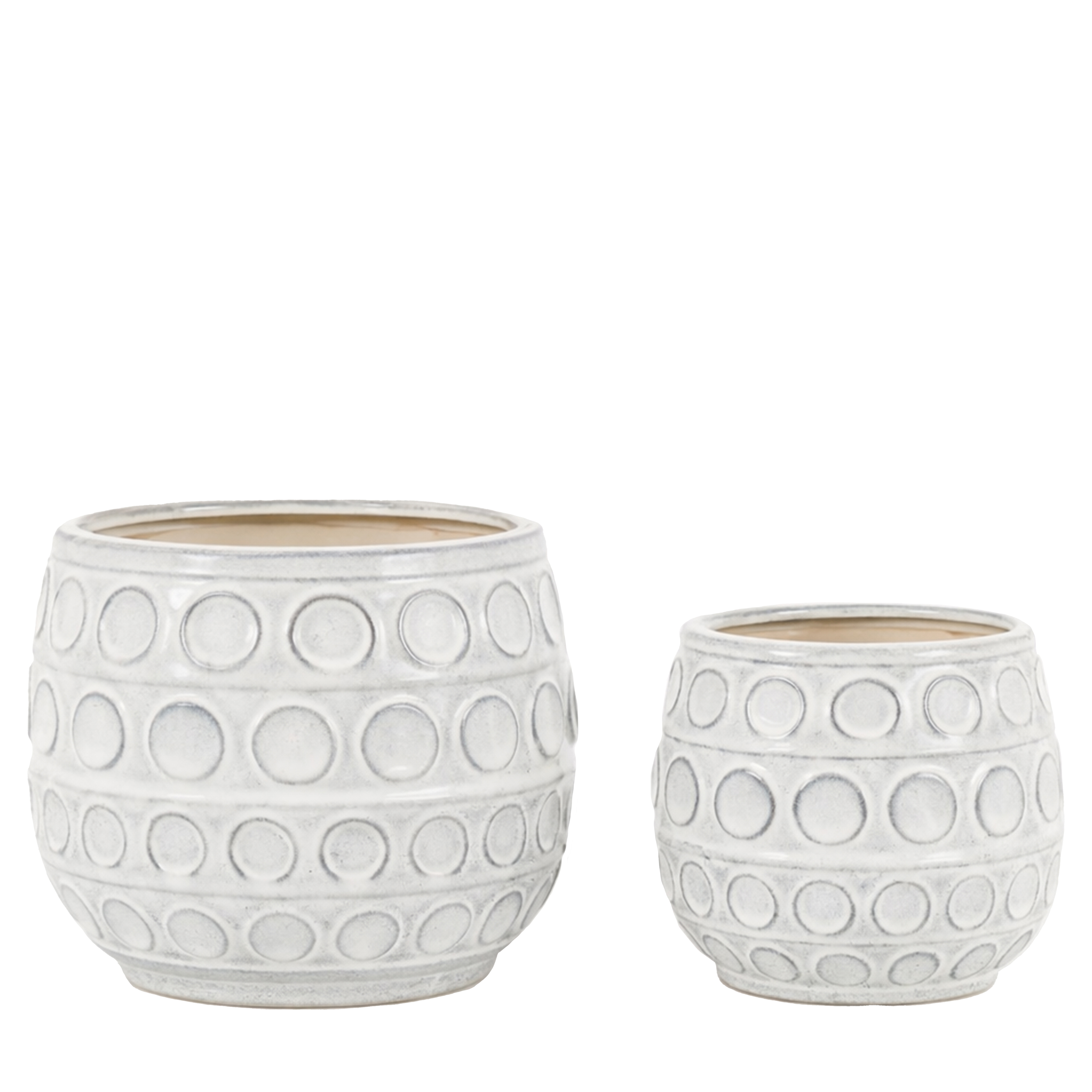 GL Kusama Dotted Planter S2 White DO NOT USE