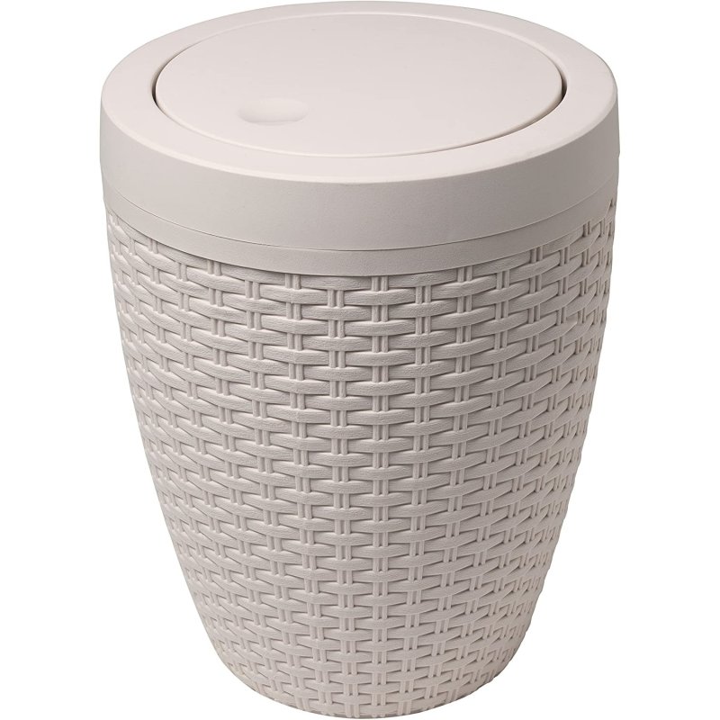 Addis Rattan Bath Bin Calico