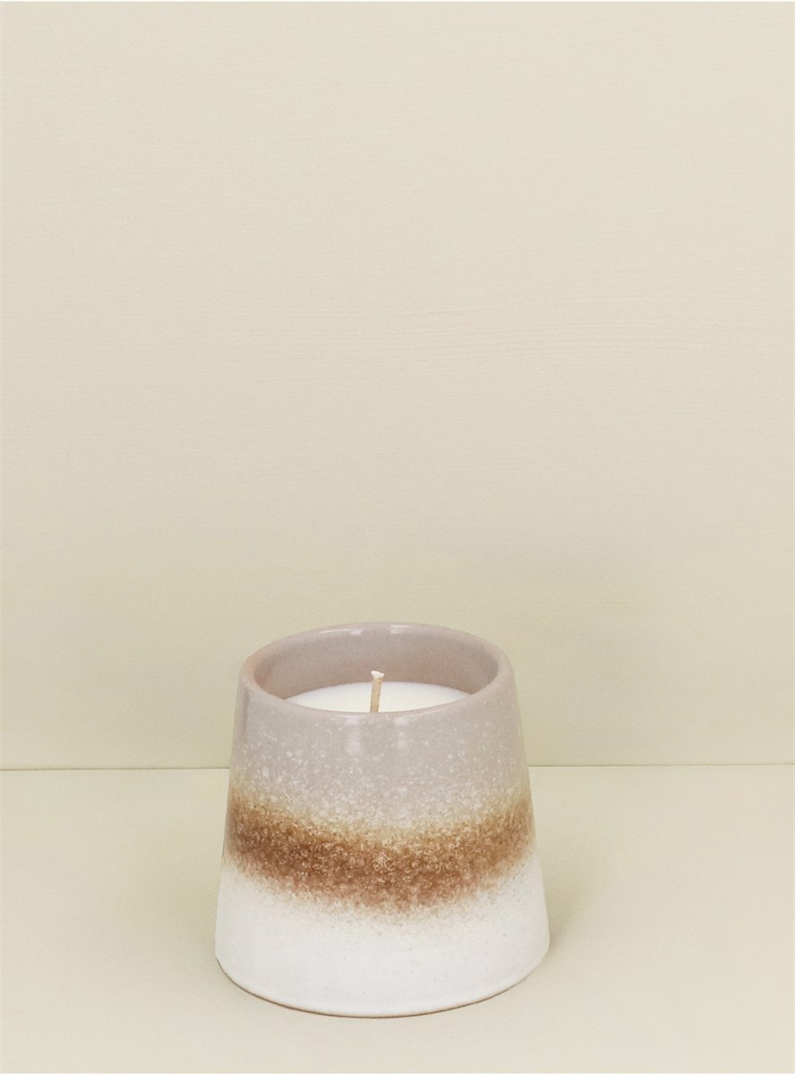GG Stoneware Scented Candle Beige 8.8cm