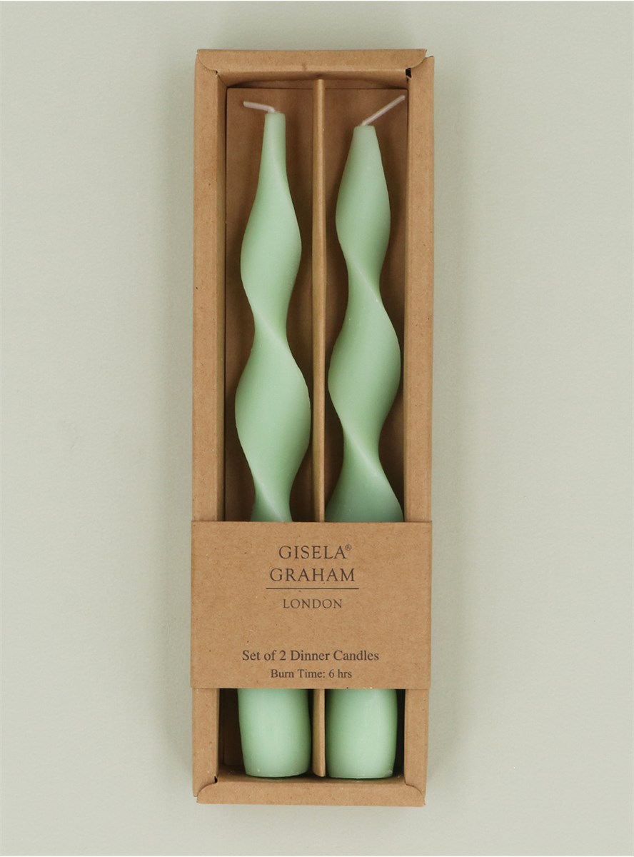 GG Green S2 Twist Dinner Candles