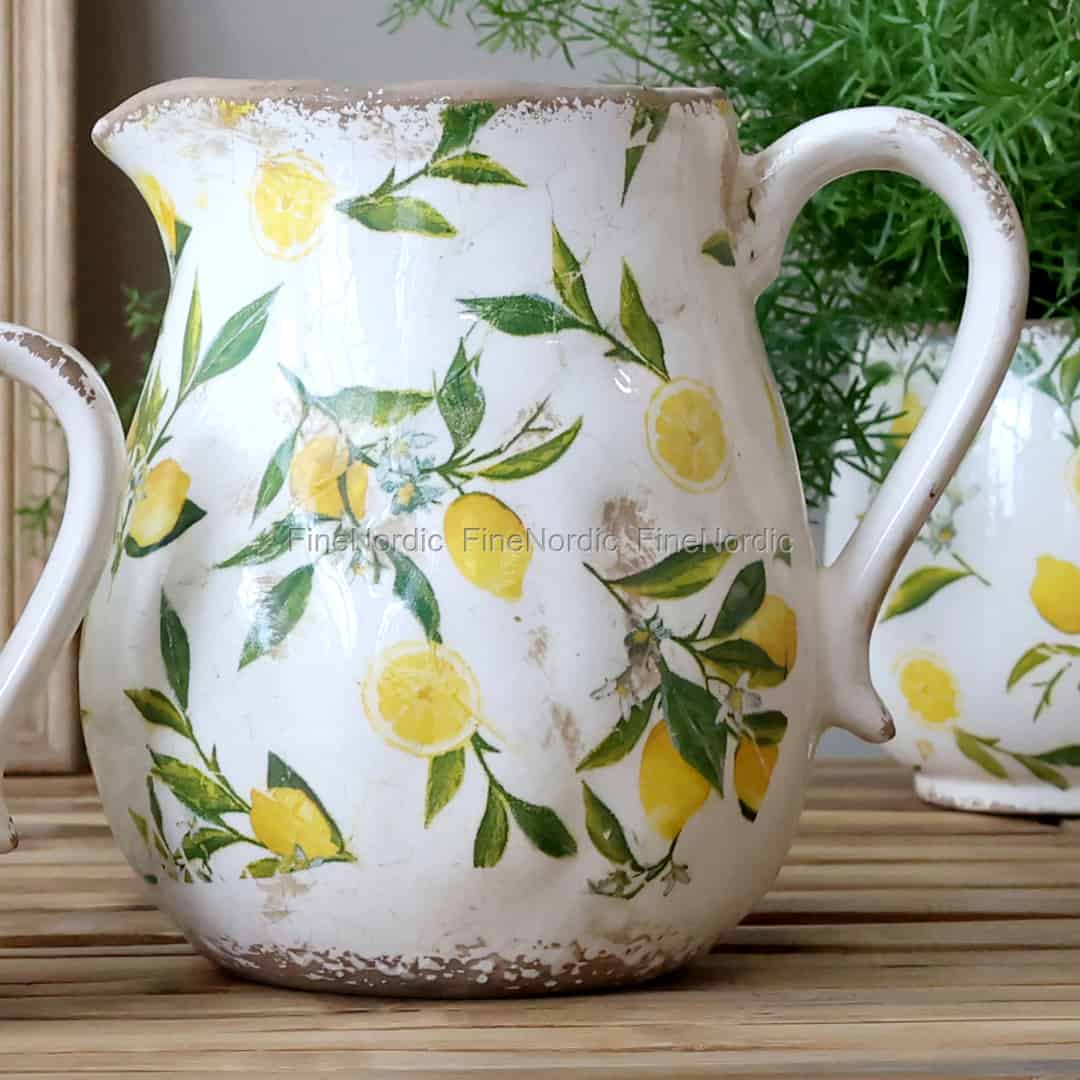 CA Limone Jug with Lemon Motif 16.5cm
