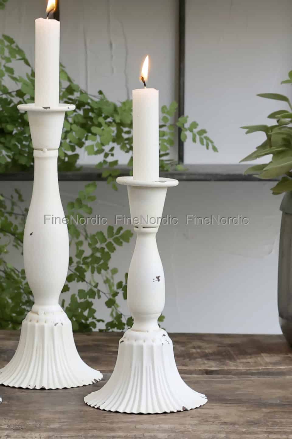 CA Candlestick 18cm Antique Cream